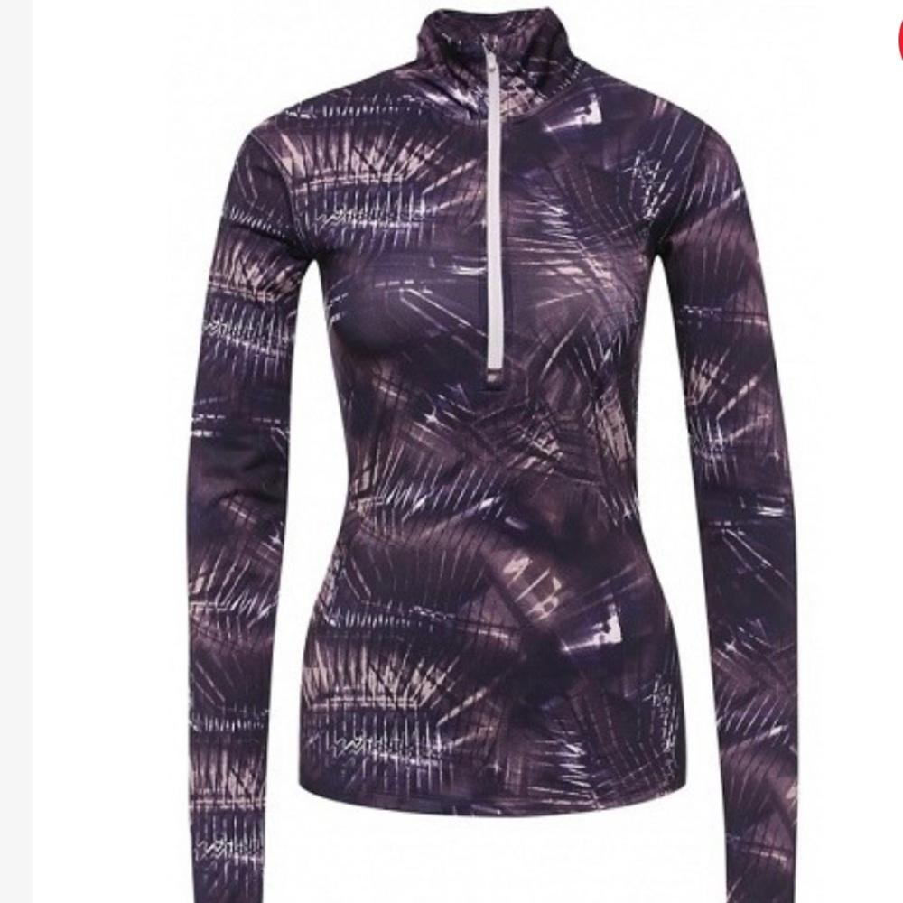 Nike quarter Zip Top Purple Small long sleeve